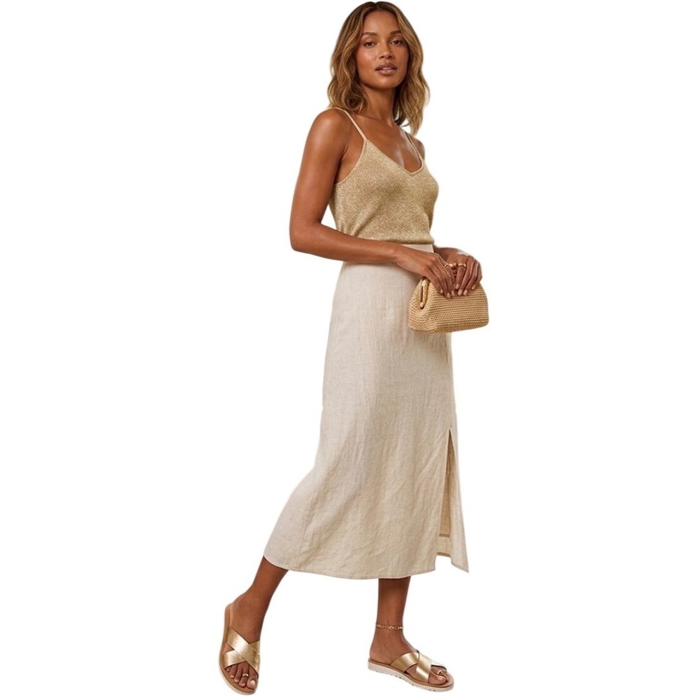 Joie A La Plage Metallic Rose Gold Leather Crisscross Slide‎ Sandals Italy 38